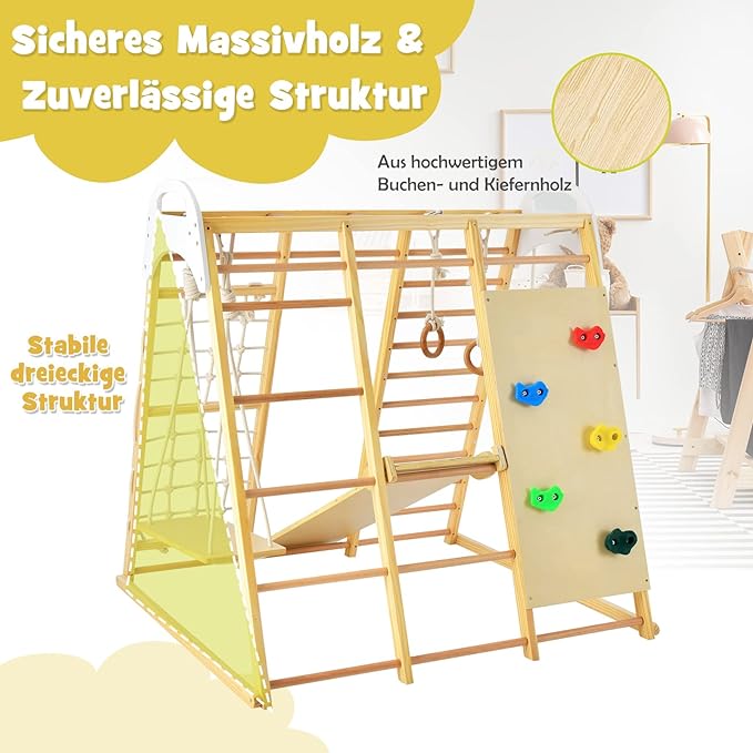 Indoor-Klettergerüst "8 in 1" von Dreamade