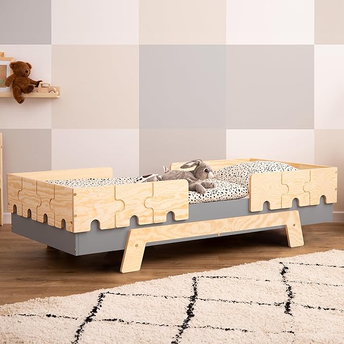 Kinderbett-Puzzle BR2 Montessori Einzelbett-smartwood